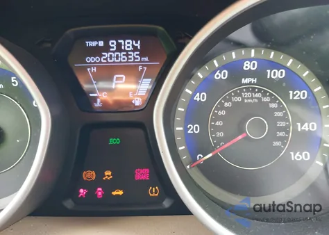 2012 Hyundai Elantra Limited (Ulsan Plant) from USA, damaged, VIN KMHDH4AEXCU349851